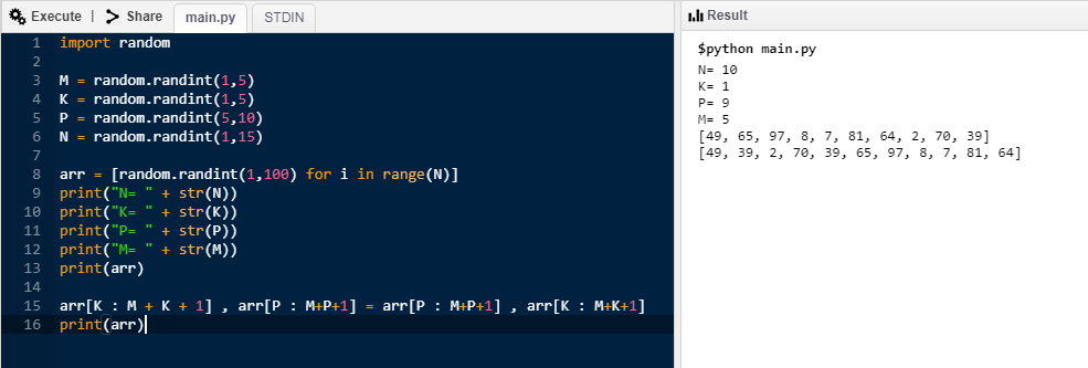 Range a b n. For i in range 2 1 -1. From Random Import * a = [randint(0, 10) for i in range (n)]. A = [[(randint(0, 255) for j in range (m)] for i in range(n)].